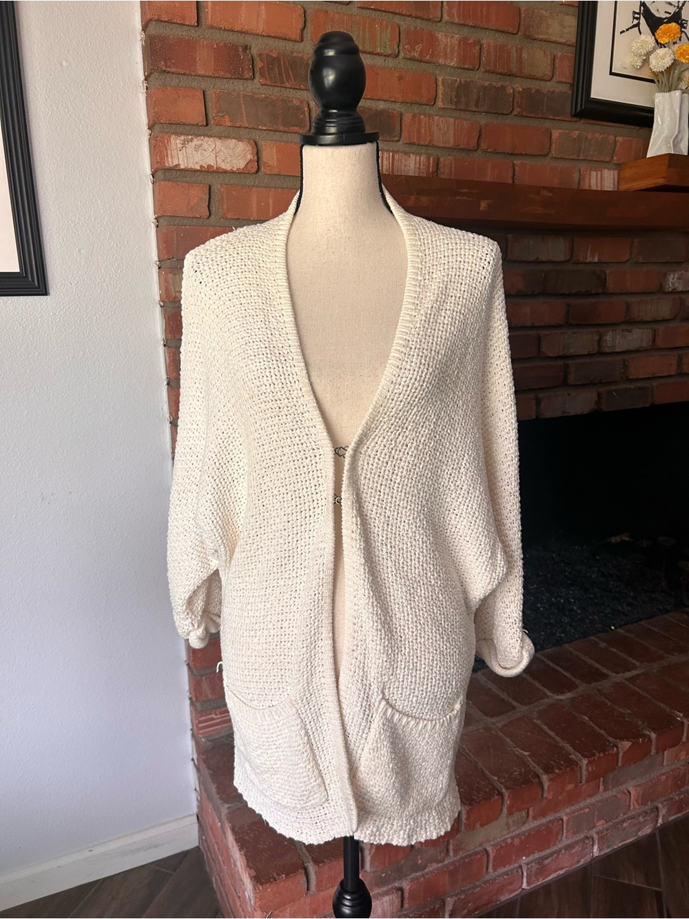 Anthropologie Margaret O’Leary Knit Cardigan in Ivory Sz S